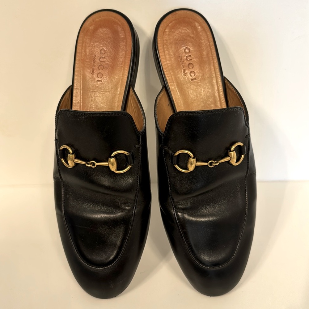 Gucci Black Princetown Slipper